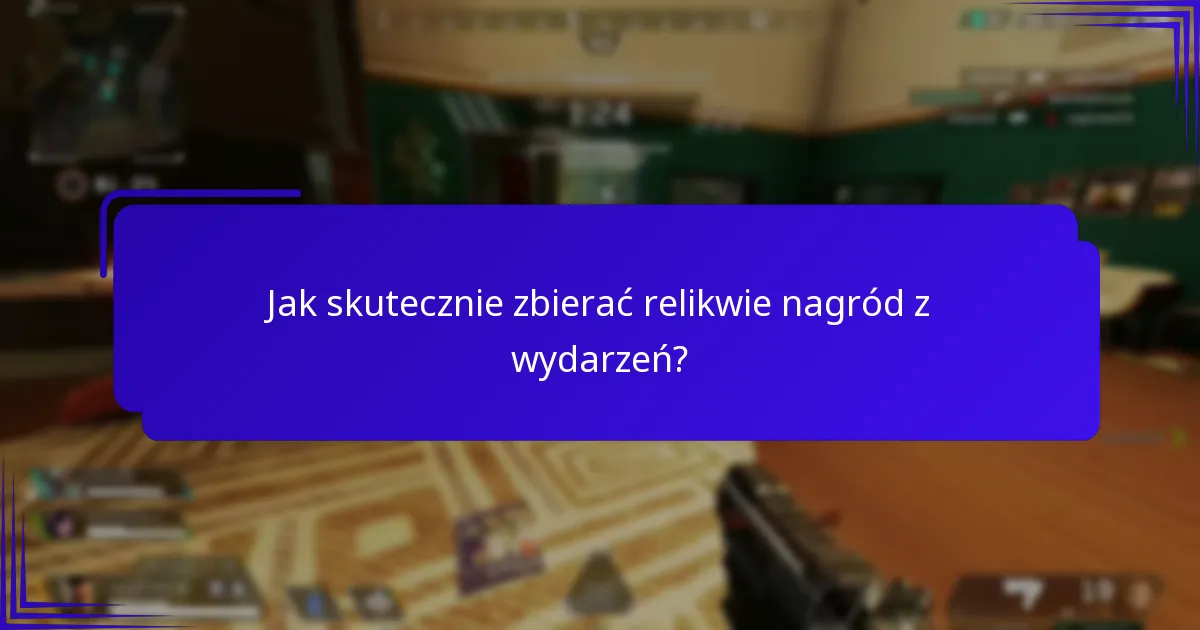 Gdzie można kupić, sprzedać lub wymienić relikwie nagród z wydarzeń?