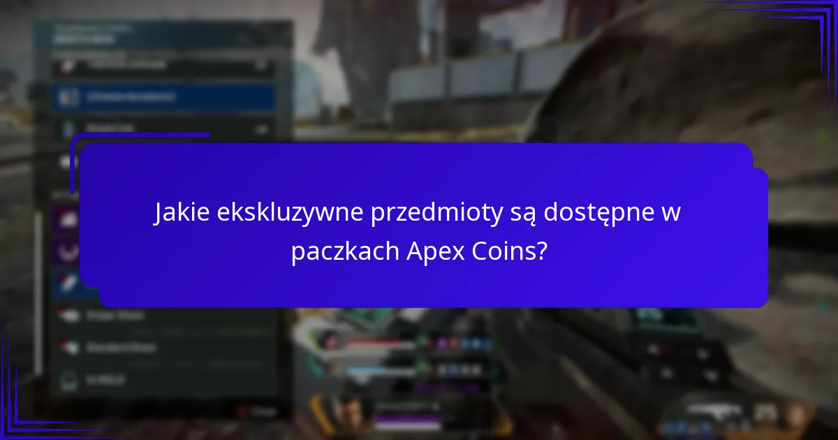 Jakie są opcje cenowe dla paczek Apex Coins?